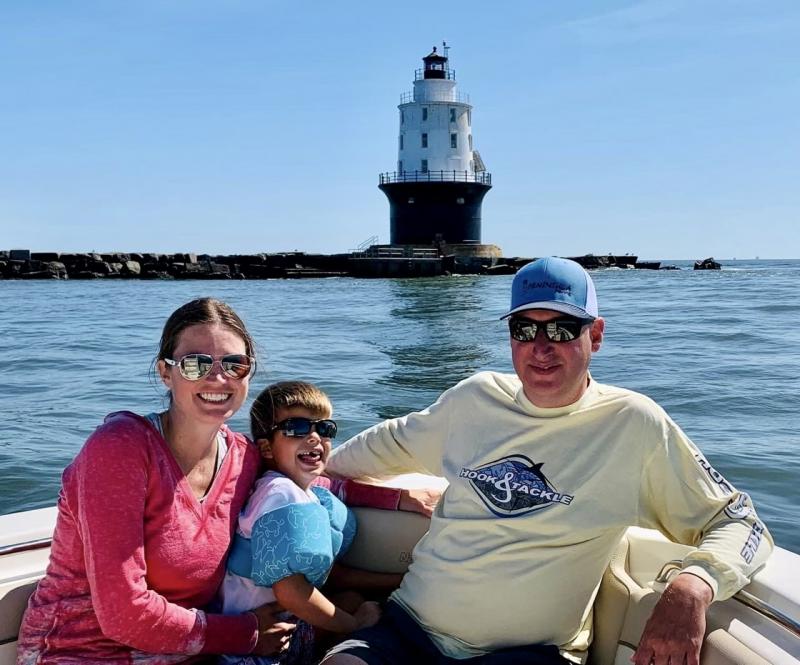Enjoying a little family time on the water are (l-r) Cathie, Marshall and Ducky Sheetz. A Nov. 13 fundraiser at the Rusty Rudder in Dewey Beach is planned to help pay Cathie’s growing medical expenses; she is suffering from induced hepatitis, acute pancreatitis and liver failure and is likely to need a liver transplant. SUBMITTED PHOTOS